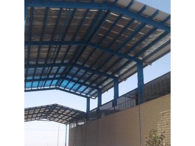 اجرای سقف سوله باپوشش ورق رنگی وپانل